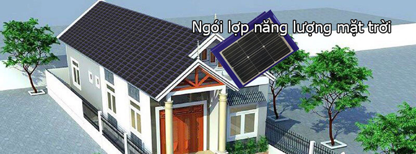 Ngói năng lượng mặt trời - màu xanh dương